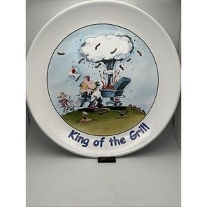 King of the Grill - 13" BBQ Plate by Gary Patterson